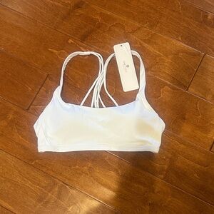 CRZ YOGA White Strappy Sports Bra